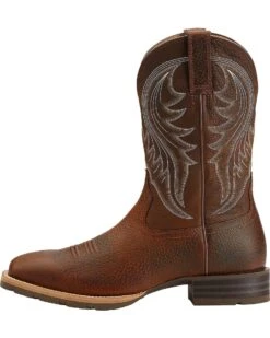 Ariat Men's Hybrid Rancher Western Performance Boots - Broad Square Toe -Coral Shoes Shop 030728 41 D1