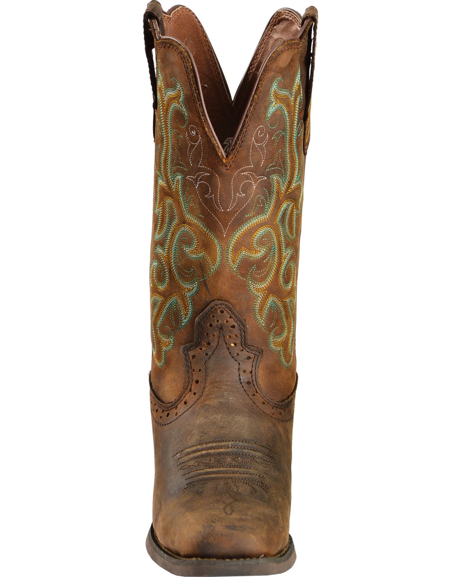 Justin Women's 12" Square Toe Stampede Western Boots 4 Justin Women's 12" Square Toe Stampede Western Boots - Image 4