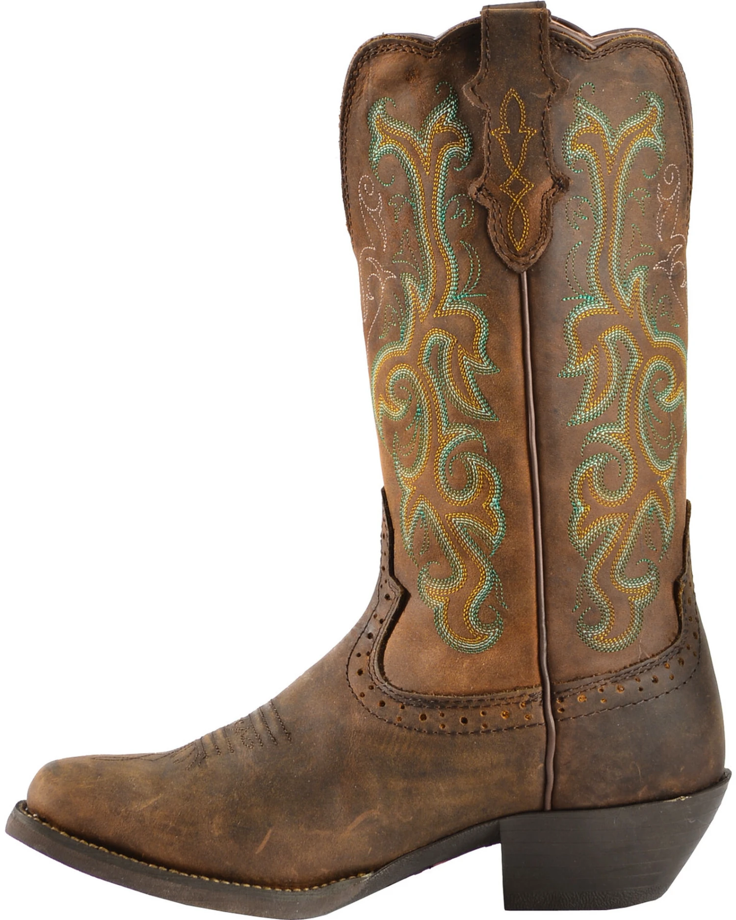 Justin Women's 12" Square Toe Stampede Western Boots 3 Justin Women's 12" Square Toe Stampede Western Boots - Image 3