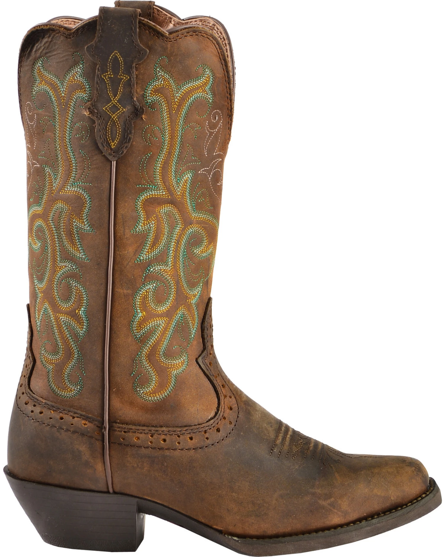 Justin Women's 12" Square Toe Stampede Western Boots 2 Justin Women's 12" Square Toe Stampede Western Boots - Image 2