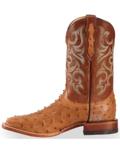 Justin Men's Full Quill Ostrich Western Boots -Coral Shoes Shop 066A49 38 LT