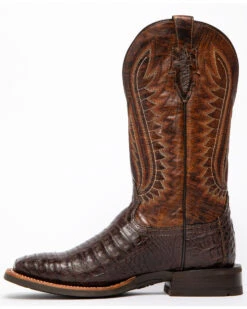 Ariat Men's Double Down Caiman Belly Cowboy Boots - Broad Square Toe -Coral Shoes Shop 2000238784 200 P3