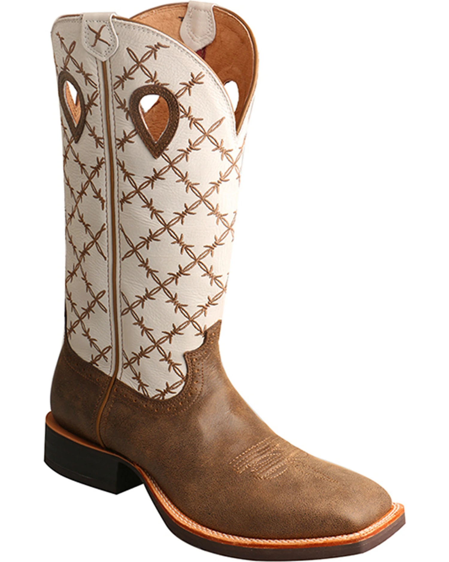 Twisted X Men's 14" Ruff Stock Boots - Broad Square Toe 1 Twisted X Men's 14" Ruff Stock Boots - Broad Square Toe