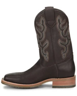 Double H Men's Dark Brown Elk Western Boots - Broad Square Toe -Coral Shoes Shop 2000285688 240 P3