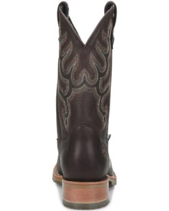 Double H Men's Dark Brown Elk Western Boots - Broad Square Toe -Coral Shoes Shop 2000285688 240 P4