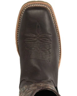 Double H Men's Dark Brown Elk Western Boots - Broad Square Toe -Coral Shoes Shop 2000285688 240 P6
