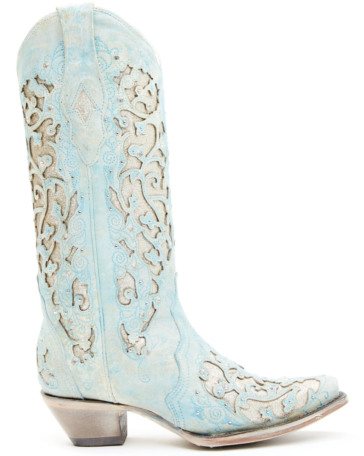 Corral Women's Glitter Inlay Western Boots - Snip Toe 2 Corral Women's Glitter Inlay Western Boots - Snip Toe - Image 2