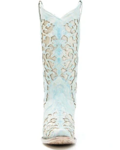 Corral Women's Glitter Inlay Western Boots - Snip Toe 10 Corral Women's Glitter Inlay Western Boots - Snip Toe -Coral Shoes Shop 2000348271 450 P4