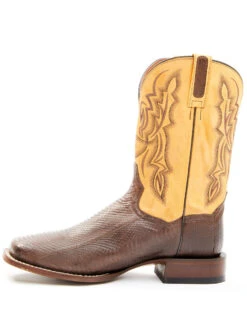 Dan Post Men's Exotic Snake Western Boots - Broad Square Toe -Coral Shoes Shop 2000349210 200 P3