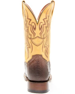 Dan Post Men's Exotic Snake Western Boots - Broad Square Toe -Coral Shoes Shop 2000349210 200 P5