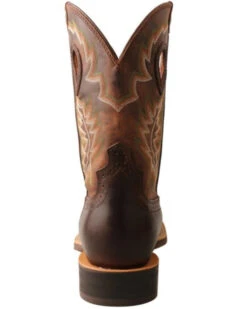 Twisted X Men's Brown Ruff Stock Western Boots - Square Toe -Coral Shoes Shop 2000350217 201 P5