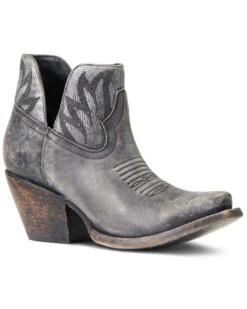 Ariat Women's Naturally Distressed Western Booties - Snip Toe