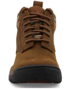 Twisted X Women's 4" All Around Lace-Up Hiking Multi Brown Work Boot - Round Toe  -Coral Shoes Shop 2000356831 200 P4