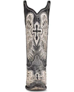 Corral Women's Cross & Wings Overlay Western Boots - Snip Toe -Coral Shoes Shop 2000360097 001 P3