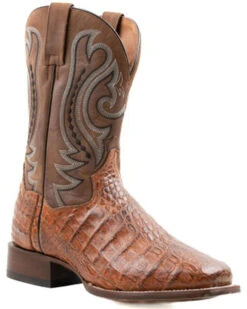 Dan Post Men's Exotic Caiman Western Boots - Broad Square Toe