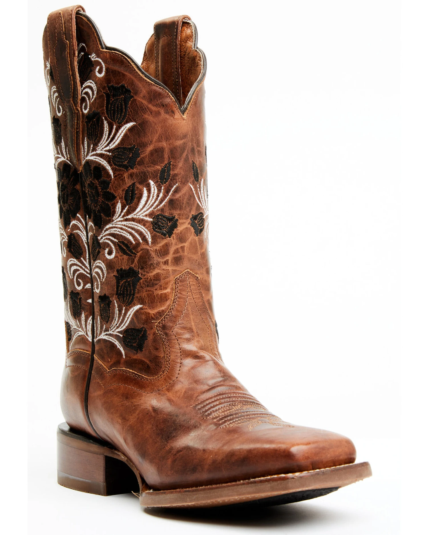 Dan Post Women's Athena Floral Embroidered Western Performance Boots - Broad Square Toe 1 Dan Post Women's Athena Floral Embroidered Western Performance Boots - Broad Square Toe