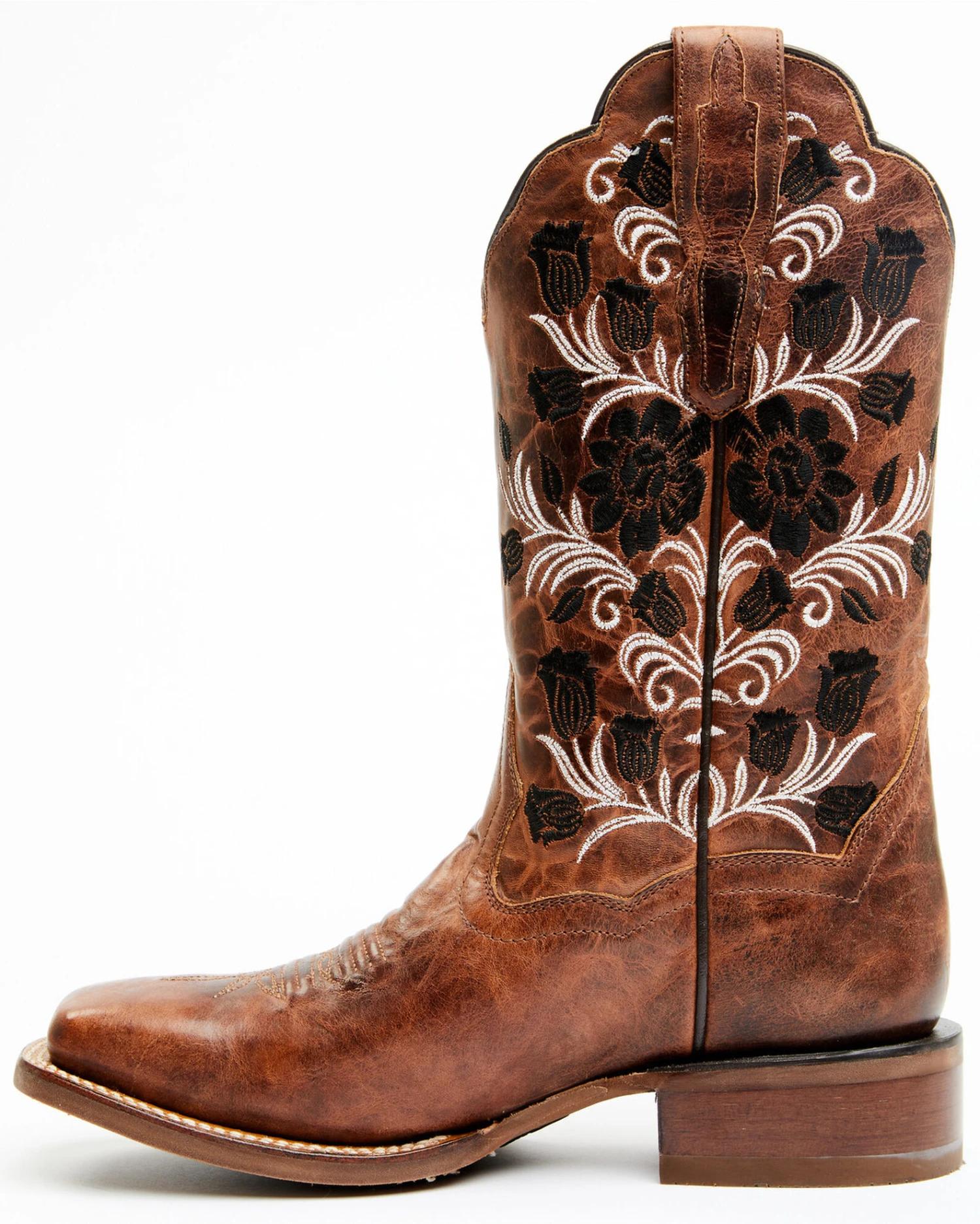 Dan Post Women's Athena Floral Embroidered Western Performance Boots - Broad Square Toe 3 Dan Post Women's Athena Floral Embroidered Western Performance Boots - Broad Square Toe - Image 3