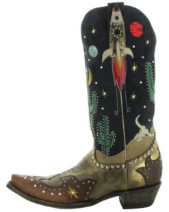 Old Gringo Women's Galactic Buckaroo Western Boots - Snip Toe 6 Old Gringo Women's Galactic Buckaroo Western Boots - Snip Toe -Coral Shoes Shop 2000374905 400 P3