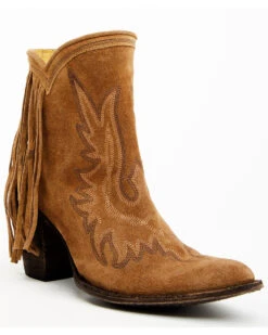 Yippee Ki Yay By Old Gringo Women's New Sheriff In Town Fringe Leather Fashion Booties - Medium Toe