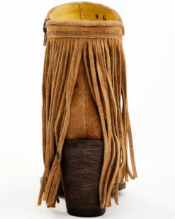 Yippee Ki Yay By Old Gringo Women's New Sheriff In Town Fringe Leather Fashion Booties - Medium Toe -Coral Shoes Shop 2000374910 702 P5