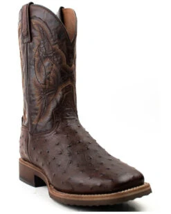 Dan Post Men's Alamosa Hand Ostrich Quill Western Boots - Broad Square Toe