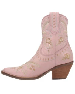 Dingo Women's Floral Western Booties - Snip Toe -Coral Shoes Shop 2000377453 650 P3