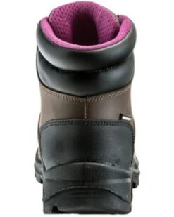 Avenger Women's Builder Mid 6" Lace-Up Waterproof Hiking Work Boot - Steel Toe -Coral Shoes Shop 2000383109 200 P5