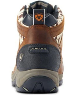 Ariat Women's Cow Print Terrain Waterproof Boots - Round Toe  -Coral Shoes Shop 2000397380 200 P3